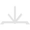 Ekena Millwork Vanguard Architectural Grade PVC Gable Bracket, 72"W x 45"H x 2"D x 4"F, 15/12 Pitch GBP072X45X0204VAN00 - alternate 4